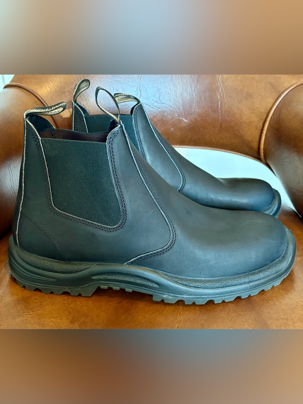 Blundstone premium Black oil-tanned leather work boots Men’s size 13 Casual